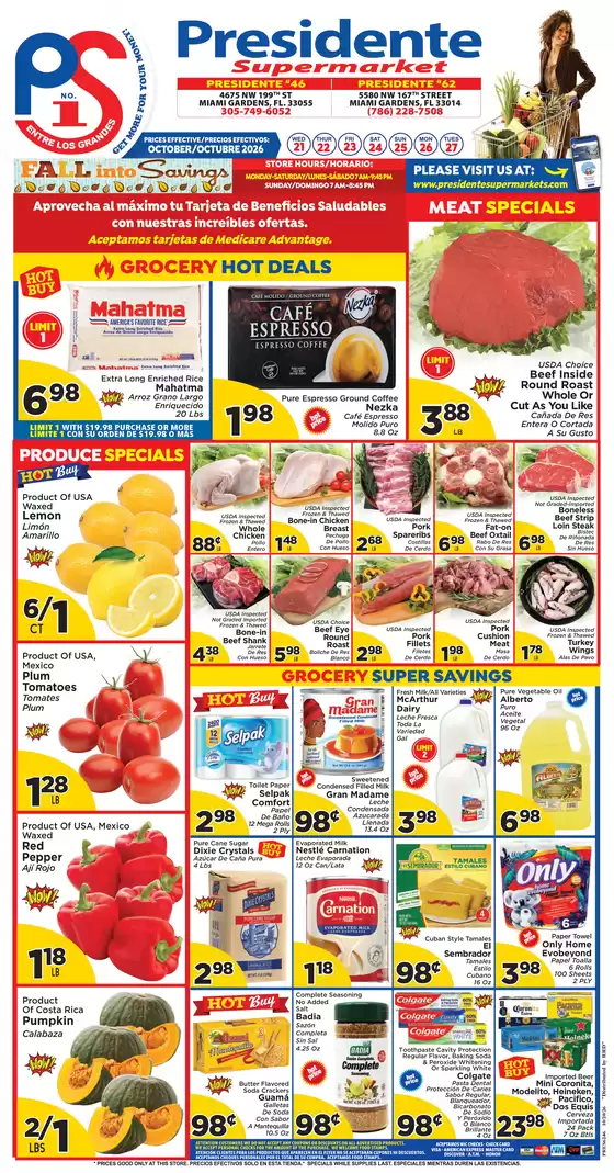 Presidente catalogue | Our best bargains | 2026-10-21T00:00:00.000Z - 2026-10-27T00:00:00.000Z