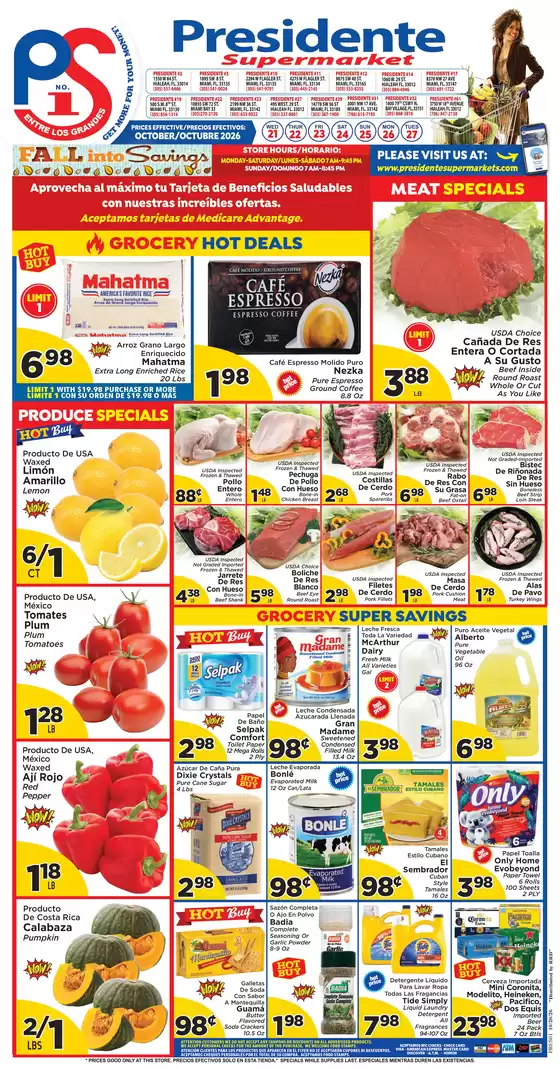 Presidente catalogue | Presidente weekly ad | 2026-10-21T00:00:00.000Z - 2026-10-27T00:00:00.000Z