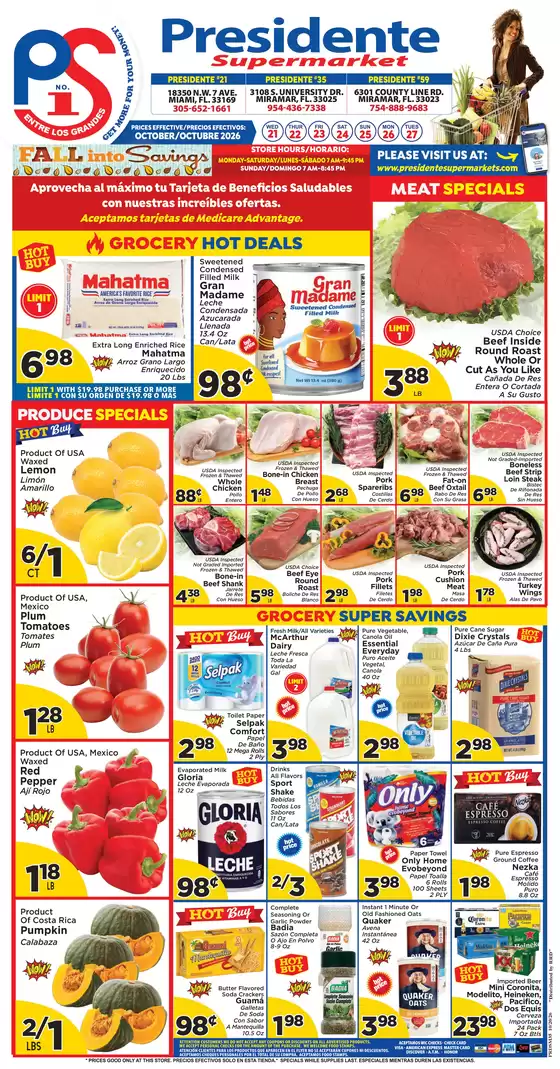 Presidente catalogue | New offers to discover | 2026-10-01T00:00:00.000Z - 2026-10-31T00:00:00.000Z