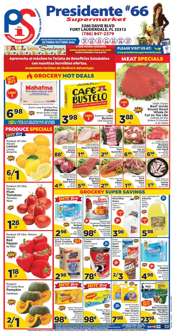 Presidente catalogue | Top deals and discounts | 2026-10-21T00:00:00.000Z - 2026-10-27T00:00:00.000Z