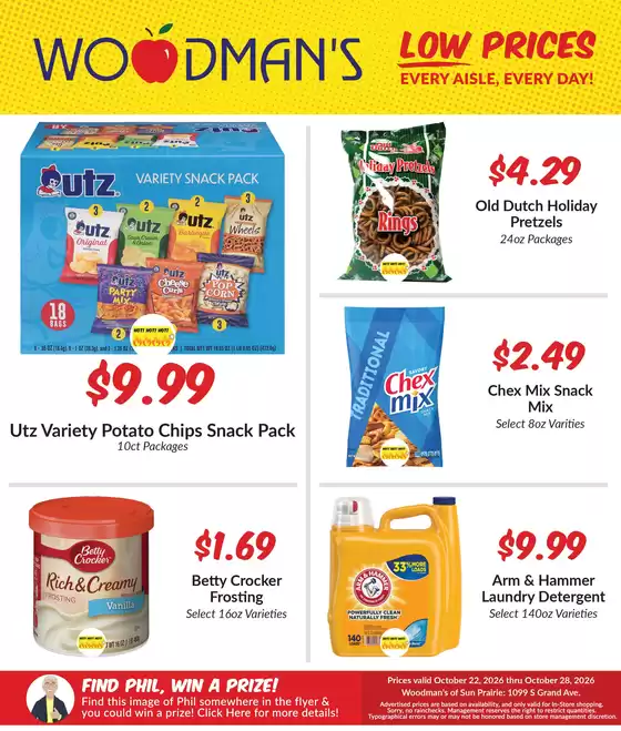 Woodman's catalogue | Great offer for all customers | 2026-10-22T00:00:00.000Z - 2026-10-28T00:00:00.000Z