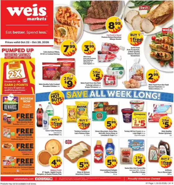 Weis Markets catalogue in Georgetown DE | Our best deals for you | 2026-10-22T00:00:00.000Z - 2026-10-28T00:00:00.000Z
