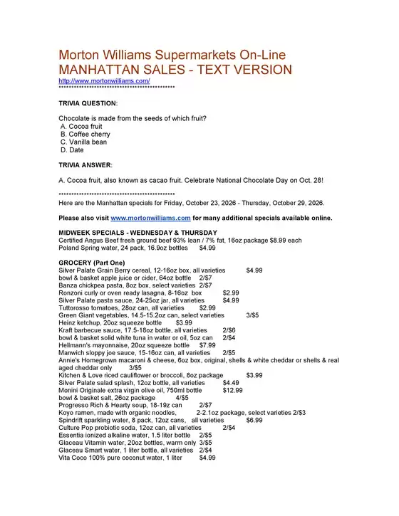 Morton Williams catalogue | Current bargains and offers | 2026-10-23T00:00:00.000Z - 2026-10-29T00:00:00.000Z