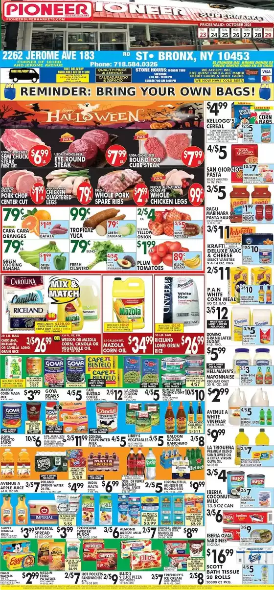 Pioneer Supermarkets catalogue | Attractive special offers for everyone | 2026-10-23T00:00:00.000Z - 2026-10-29T00:00:00.000Z