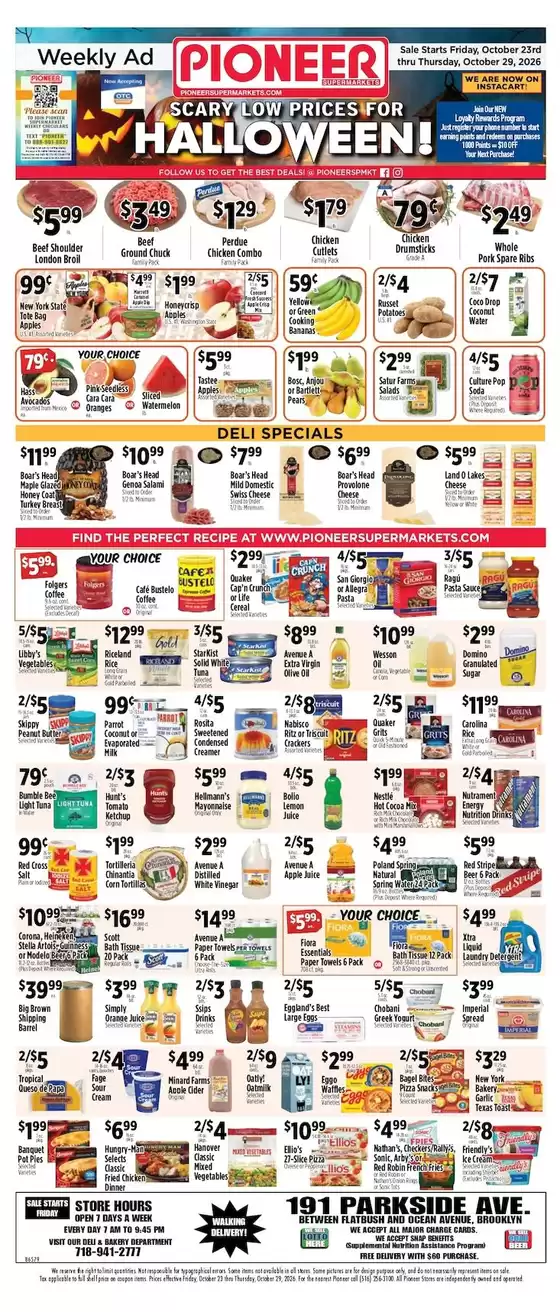 Pioneer Supermarkets catalogue | Our best offers for you | 2026-10-23T00:00:00.000Z - 2026-10-29T00:00:00.000Z