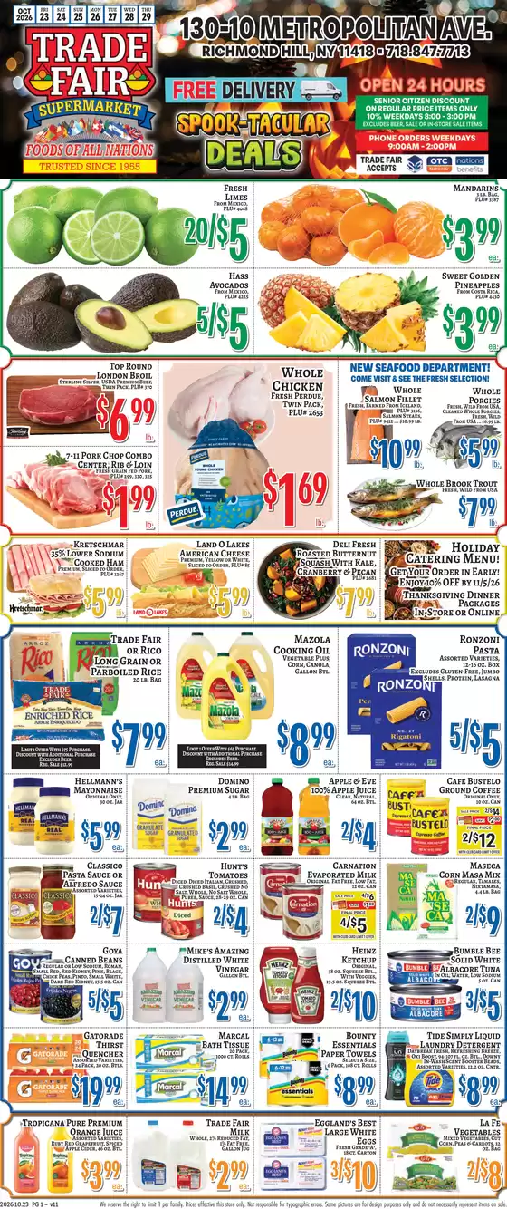 Trade Fair Supermarket catalogue in Elmhurst NY | Great offer for bargain hunters | 2026-10-23T00:00:00.000Z - 2026-10-29T00:00:00.000Z