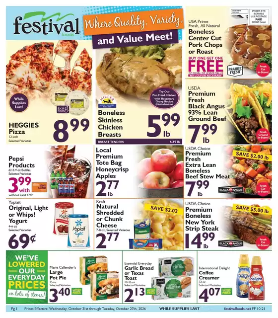 Festival Foods catalogue | Festival Foods weekly ad | 2026-10-21T00:00:00.000Z - 2026-10-27T00:00:00.000Z
