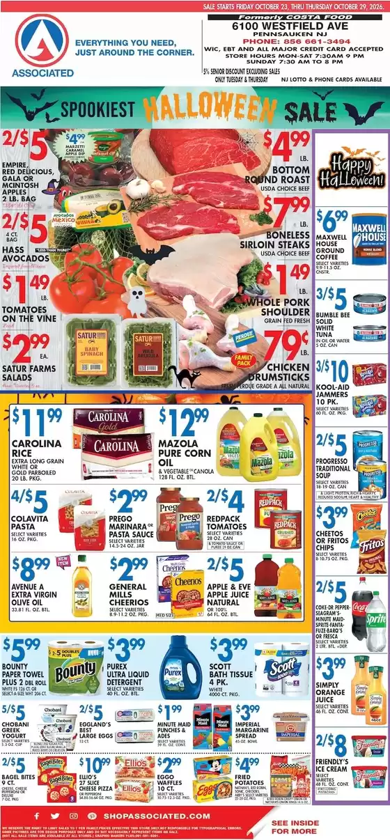 Associated catalogue | Associated weekly ad | 2026-10-23T00:00:00.000Z - 2026-10-29T00:00:00.000Z