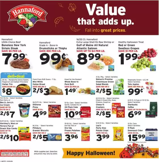 Hannaford catalogue | Great offer for bargain hunters | 2026-10-25T00:00:00.000Z - 2026-10-31T00:00:00.000Z