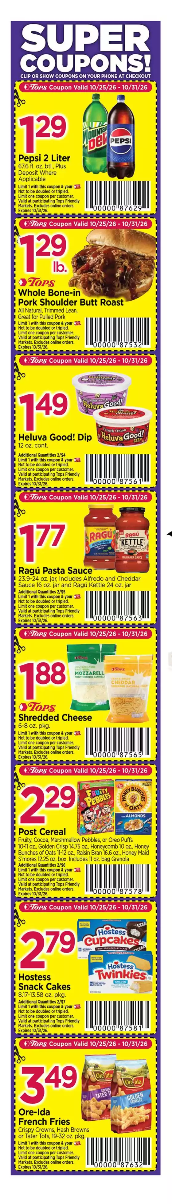 Tops catalogue | Super Coupons! | 2026-10-25T00:00:00.000Z - 2026-10-31T00:00:00.000Z