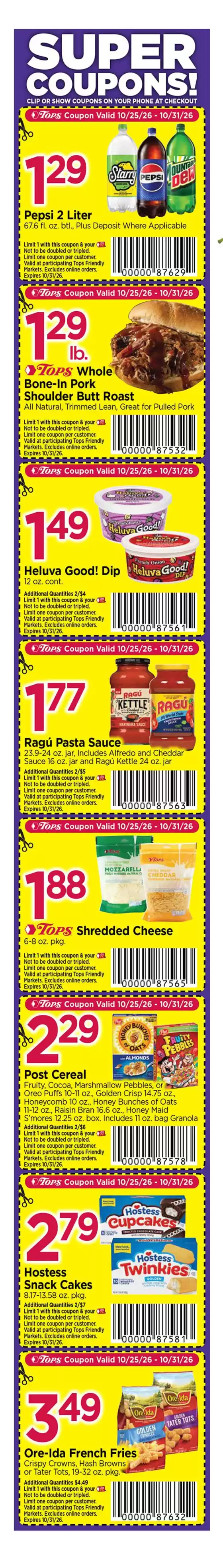 Tops catalogue | Exclusive bargains | 2026-10-25T00:00:00.000Z - 2026-10-31T00:00:00.000Z