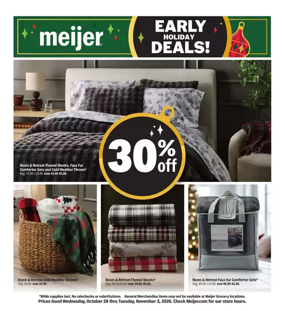 Meijer catalogue | early holiday deals | 2026-10-28T00:00:00.000Z - 2026-11-03T00:00:00.000Z