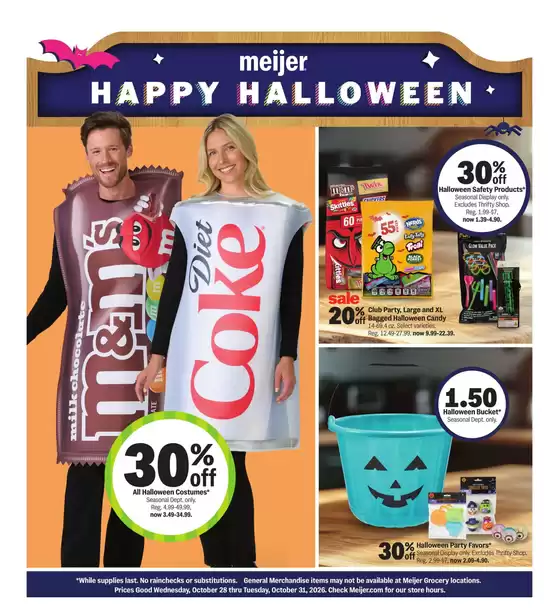 Meijer catalogue | Offers for bargain hunters | 2026-10-28T00:00:00.000Z - 2026-10-31T00:00:00.000Z