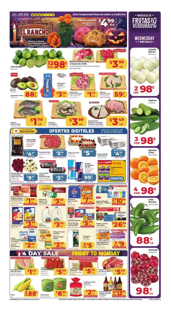 Supermercado El Rancho catalogue in Mckinney TX | Weekly Ad | 2026-10-28T00:00:00.000Z - 2026-11-03T00:00:00.000Z