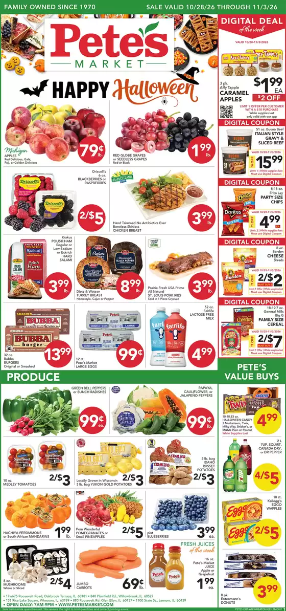 Pete's Fresh Market catalogue in Maywood IL | Top deals for all customers | 2026-10-28T00:00:00.000Z - 2026-11-03T00:00:00.000Z