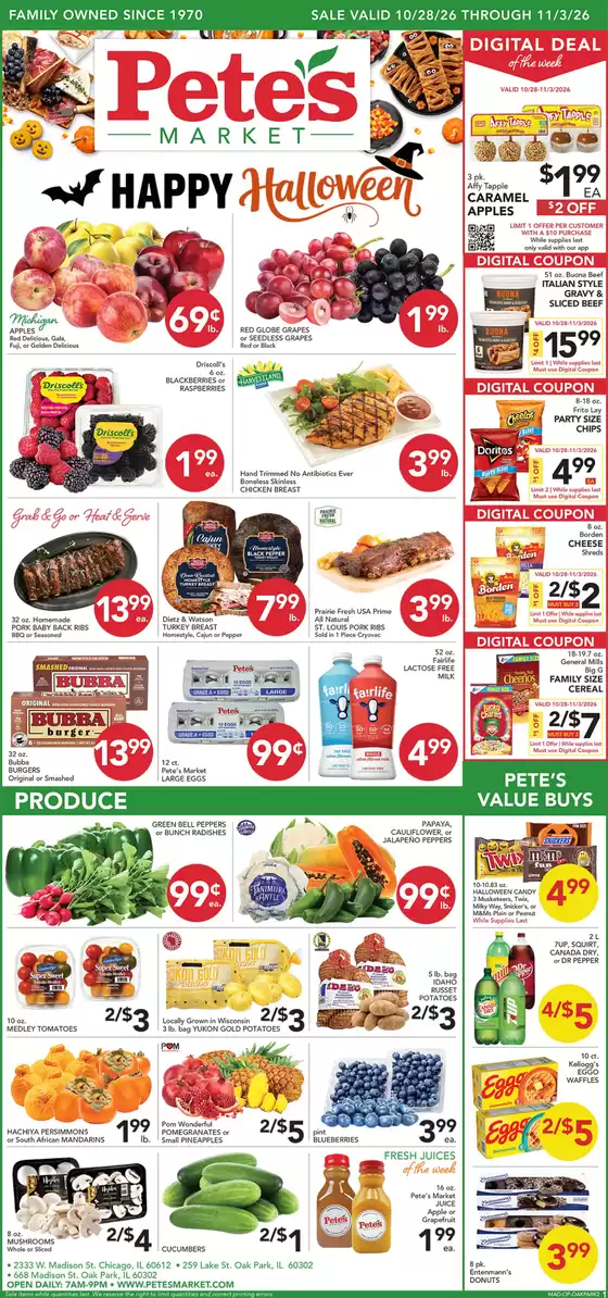 Pete's Fresh Market catalogue in Maywood IL | Top offers for all bargain hunters | 2026-10-28T00:00:00.000Z - 2026-11-03T00:00:00.000Z