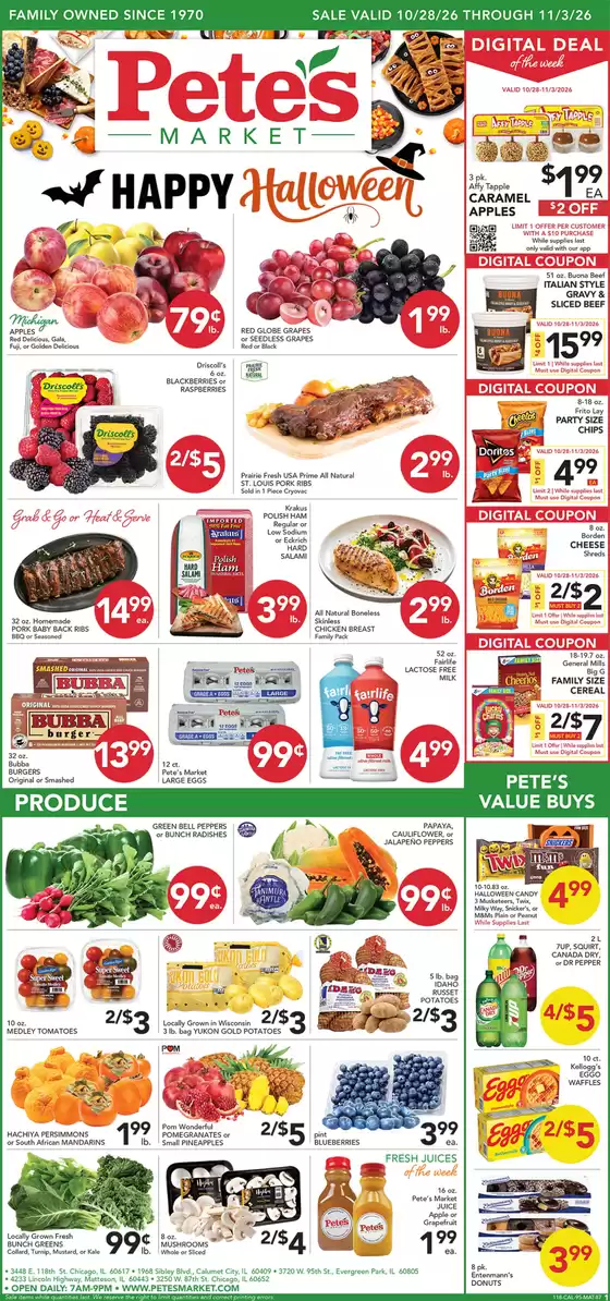 Pete's Fresh Market catalogue in Matteson IL | Great discounts on selected products | 2026-10-28T00:00:00.000Z - 2026-11-03T00:00:00.000Z