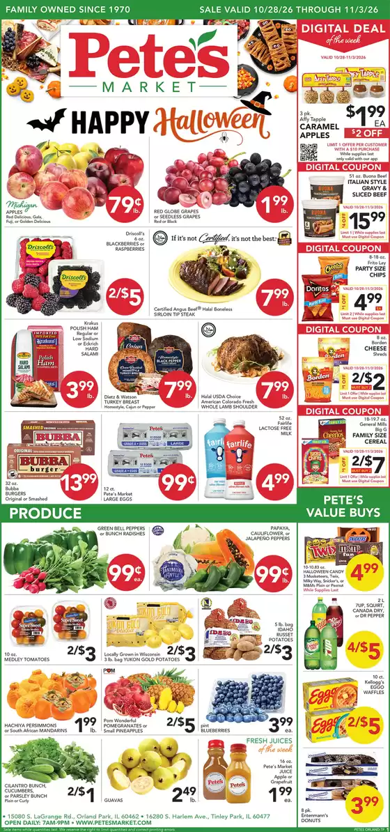 Pete's Fresh Market catalogue in Matteson IL | Great offer for all customers | 2026-10-28T00:00:00.000Z - 2026-11-03T00:00:00.000Z