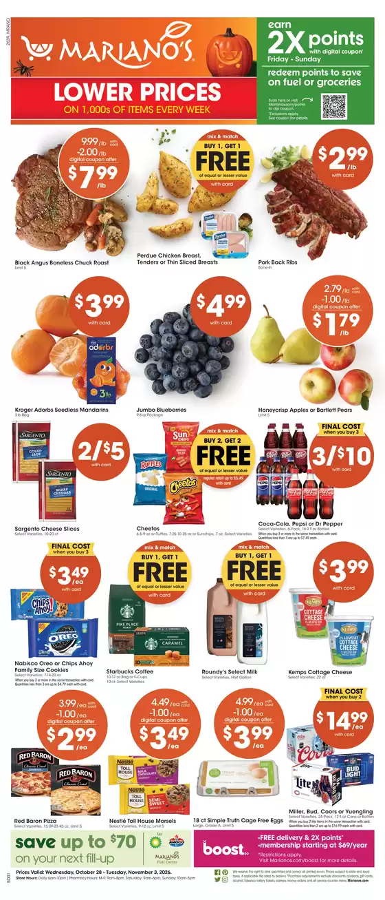 Mariano's catalogue in Matteson IL | Weekly Ad | 2026-10-28T00:00:00.000Z - 2026-11-03T00:00:00.000Z