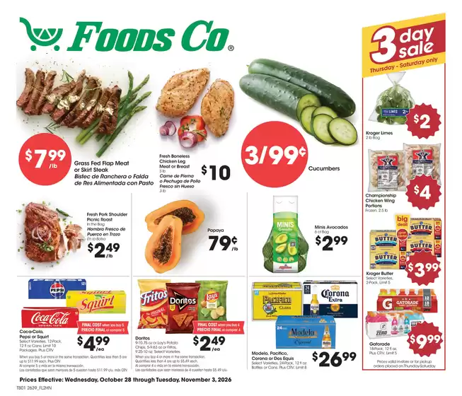 Foods Co catalogue in Pittsburg CA | Weekly Ad | 2026-10-28T00:00:00.000Z - 2026-11-03T00:00:00.000Z