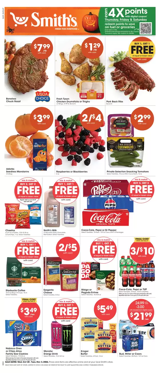 Smith's catalogue | Top deals and discounts | 2026-10-28T00:00:00.000Z - 2026-11-03T00:00:00.000Z