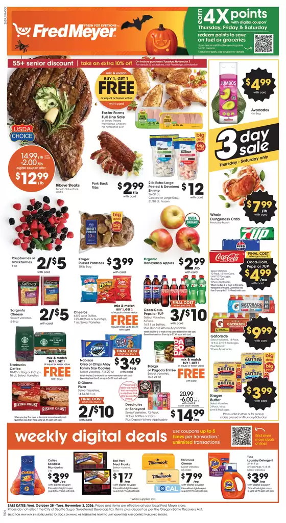 Fred Meyer catalogue | Current deals and offers | 2026-10-28T00:00:00.000Z - 2026-11-03T00:00:00.000Z