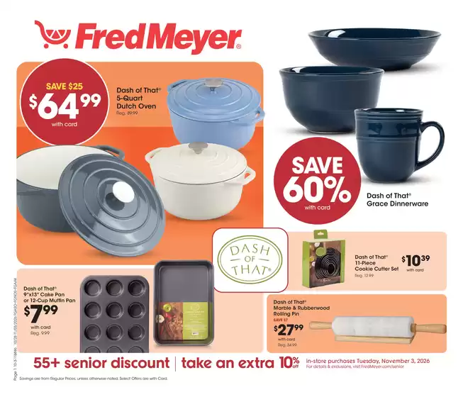 Fred Meyer catalogue | Top deals and discounts | 2026-10-28T00:00:00.000Z - 2026-11-03T00:00:00.000Z