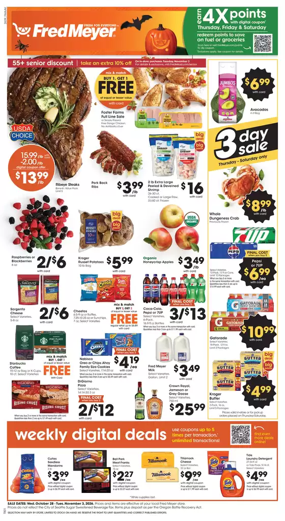 Fred Meyer catalogue | Save now with our deals | 2026-10-28T00:00:00.000Z - 2026-11-03T00:00:00.000Z