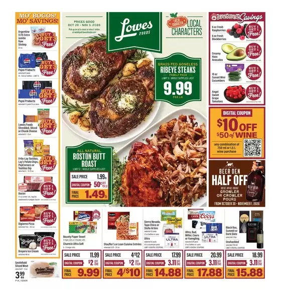 Lowes Foods catalogue in Clemmons NC | Weekly Ad | 2026-10-28T00:00:00.000Z - 2026-11-03T00:00:00.000Z
