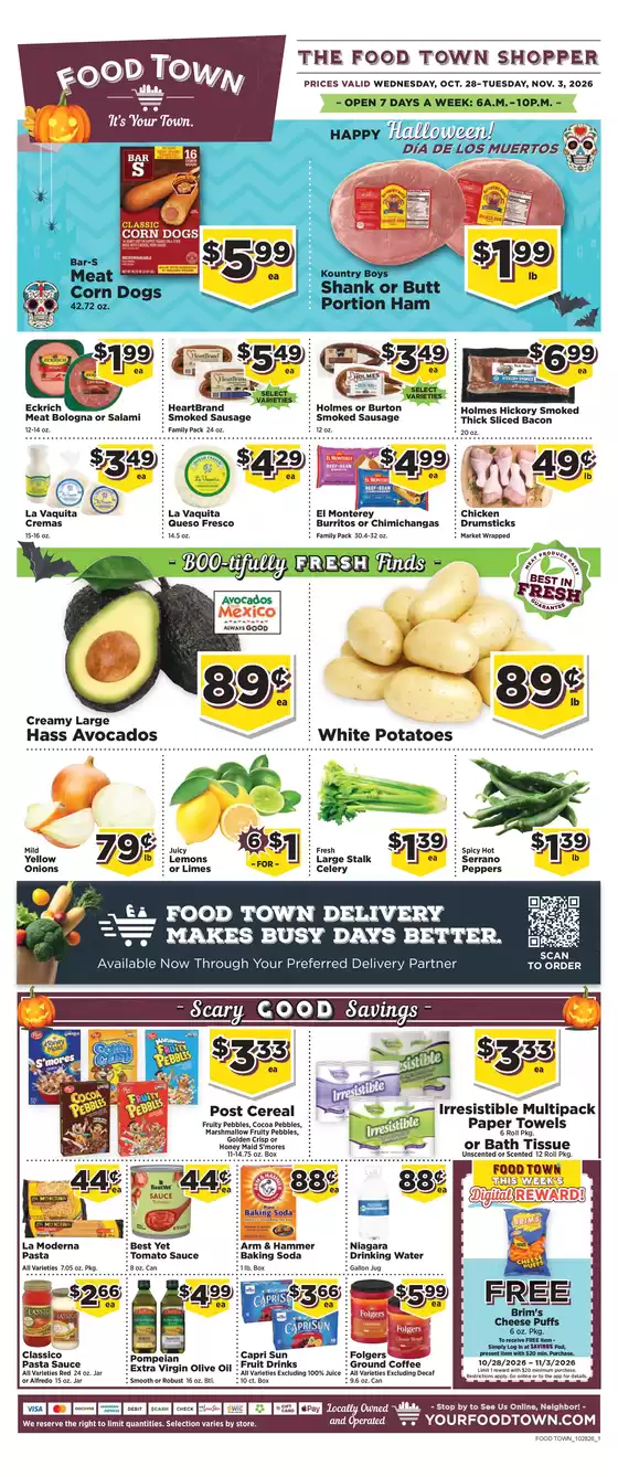 Food Town catalogue in Stafford TX | FoodTownAdCircular | 2026-10-28T00:00:00.000Z - 2026-11-11T00:00:00.000Z