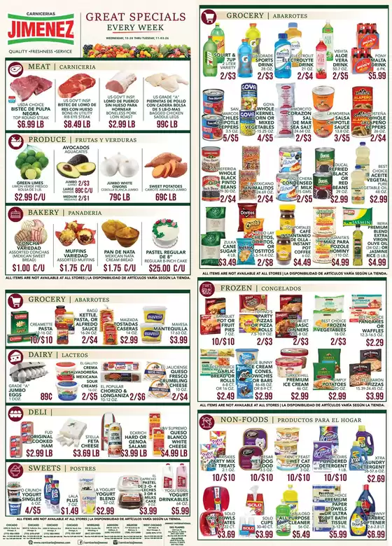 Carnicerias Jimenez catalogue | Carnicerias Jimenez Sales | 2026-10-28T00:00:00.000Z - 2026-11-03T00:00:00.000Z