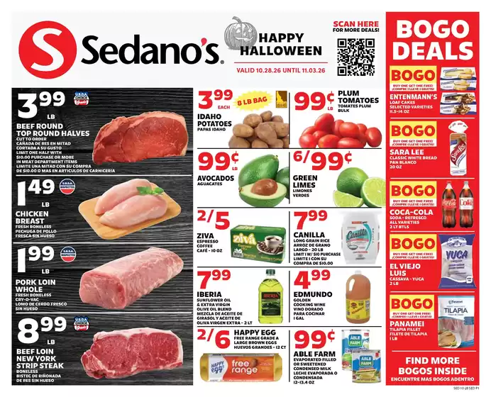 Sedano's catalogue | Sedano's weekly ad | 2026-10-28T00:00:00.000Z - 2026-11-03T00:00:00.000Z