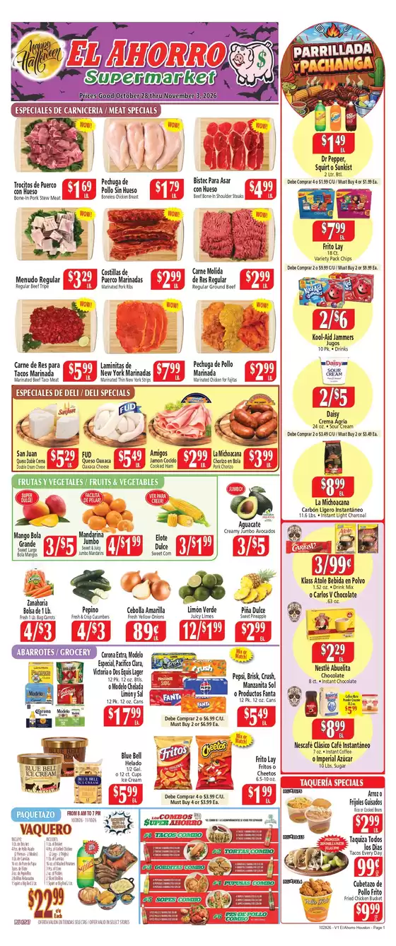 El Ahorro catalogue | Discounts and promotions | 2026-10-28T00:00:00.000Z - 2026-11-10T00:00:00.000Z