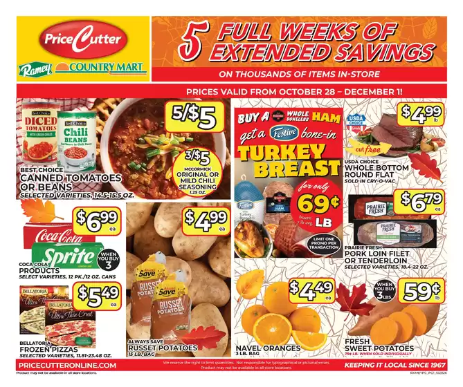 Price Cutter catalogue | New offers to discover | 2026-10-28T00:00:00.000Z - 2026-12-01T00:00:00.000Z