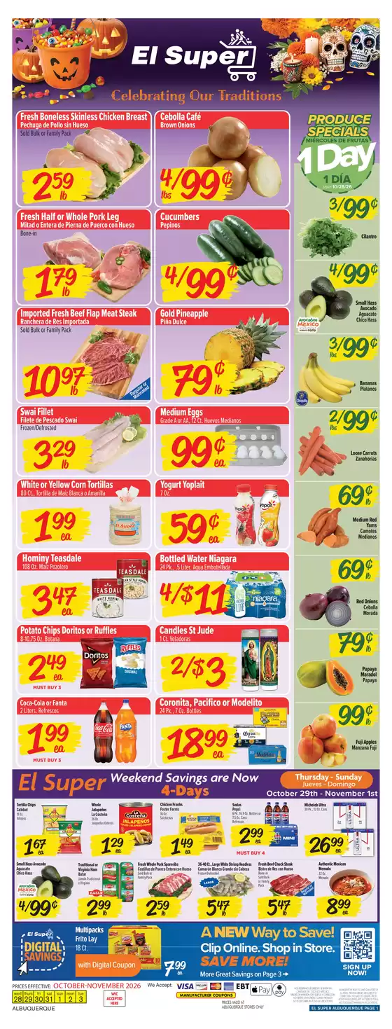 El Super catalogue | Weekly Ad Savings (10/28/26 - 11/03/26) | 2026-10-28T00:00:00.000Z - 2026-11-03T00:00:00.000Z