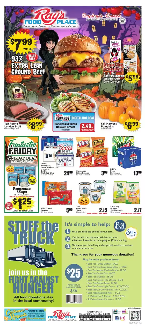 Ray's Food catalogue | Rays Food weekly ad | 2026-10-28T00:00:00.000Z - 2026-11-03T00:00:00.000Z