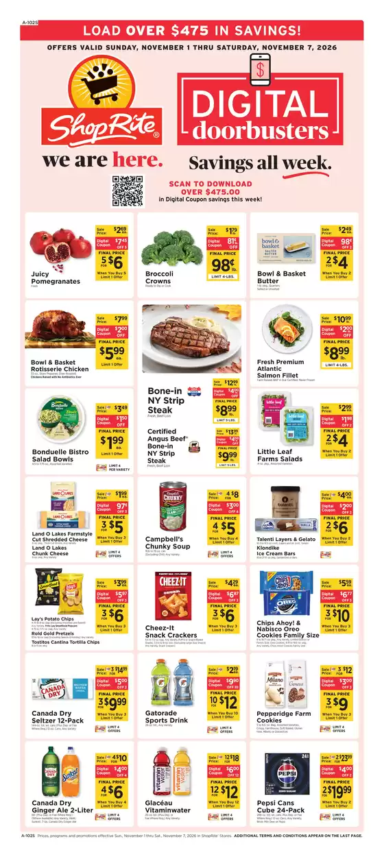 ShopRite catalogue in Coram NY | Current deals and offers | 2026-10-29T00:00:00.000Z - 2026-11-07T00:00:00.000Z