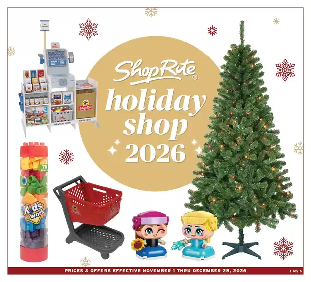 ShopRite catalogue in Coram NY | Holiday Shop 2026 | 2026-10-29T00:00:00.000Z - 2026-12-25T00:00:00.000Z