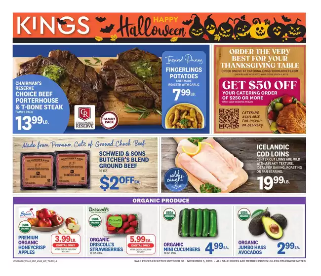 Kings Food Markets catalogue in Irvington NJ | Weekly Ad | 2026-10-30T00:00:00.000Z - 2026-11-05T00:00:00.000Z