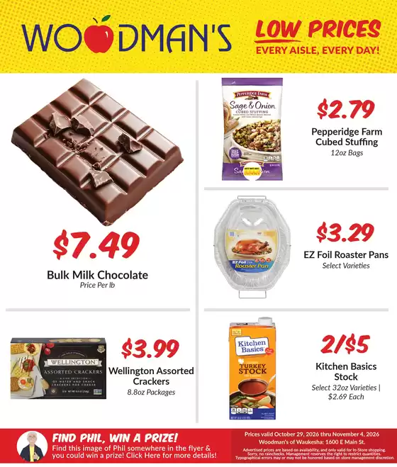 Woodman's catalogue | Current bargains and offers | 2026-10-29T00:00:00.000Z - 2026-11-04T00:00:00.000Z