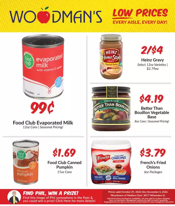 Woodman's catalogue | Discover attractive offers | 2026-10-29T00:00:00.000Z - 2026-11-04T00:00:00.000Z
