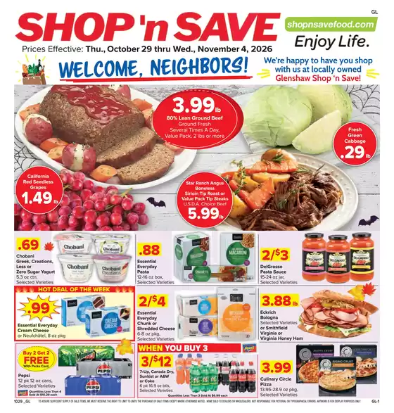 Shop 'n Save catalogue | Offers for bargain hunters | 2026-10-29T00:00:00.000Z - 2026-11-04T00:00:00.000Z