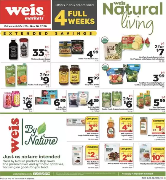 Weis Markets catalogue in Marlow Heights MD | Weekly Ads Weis Markets | 2026-10-28T00:00:00.000Z - 2026-11-26T00:00:00.000Z