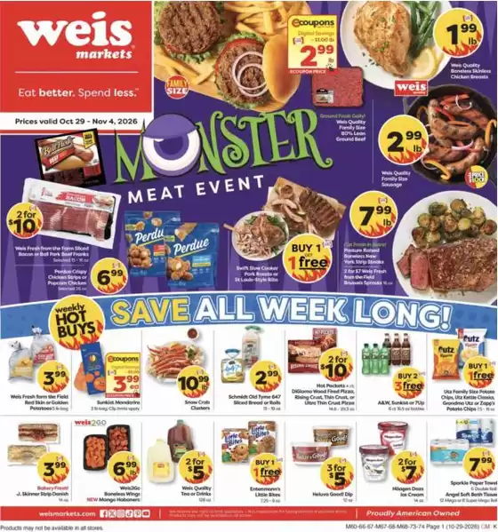 Weis Markets catalogue in Marlow Heights MD | Great offer for bargain hunters | 2026-10-29T00:00:00.000Z - 2026-11-04T00:00:00.000Z