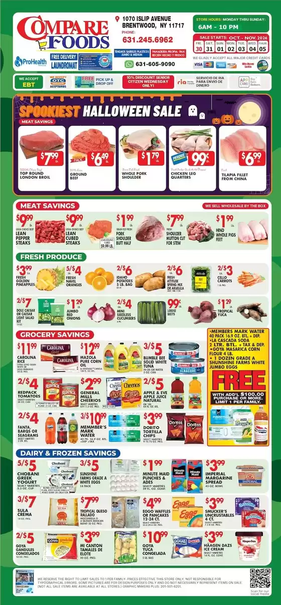 Compare Foods catalogue in Central Islip NY | Attractive special offers for everyone | 2026-10-30T00:00:00.000Z - 2026-11-05T00:00:00.000Z
