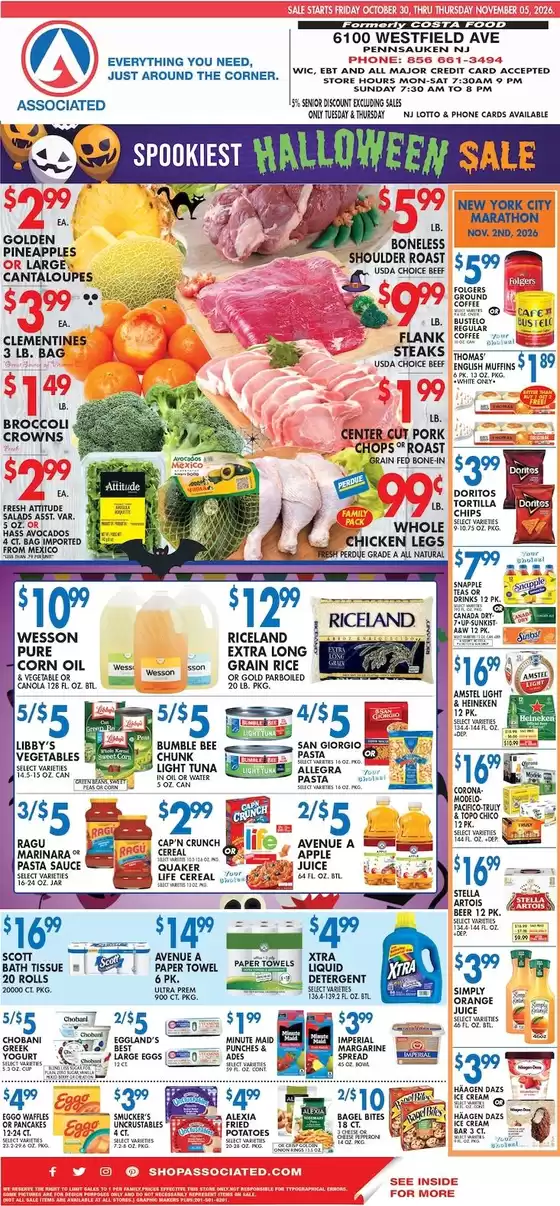Associated catalogue | Associated weekly ad | 2026-10-30T00:00:00.000Z - 2026-11-05T00:00:00.000Z