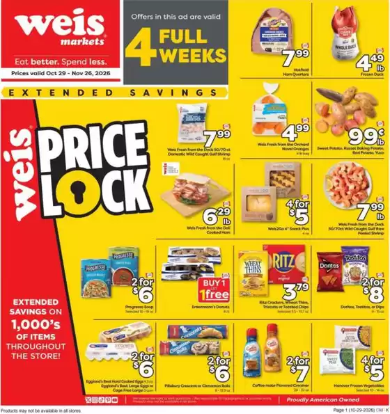 Weis Markets catalogue in Gambrills MD | Weekly Ads Weis Markets | 2026-10-28T00:00:00.000Z - 2026-11-26T00:00:00.000Z