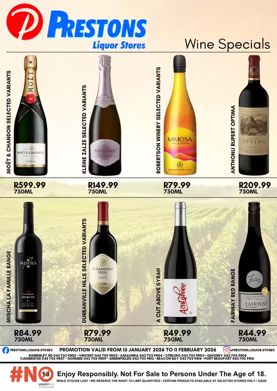 Prestons catalogue in Manguzi | Wine Specials | 2026-01-15T00:00:00.000Z - 2026-02-11T00:00:00.000Z