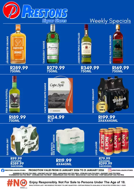 Prestons catalogue in Manguzi | Weekly Specials | 2026-01-15T00:00:00.000Z - 2026-01-21T00:00:00.000Z