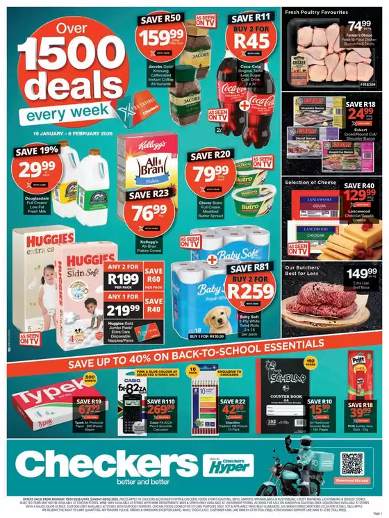 Checkers catalogue in Brakpan | Checkers January Month-End Promotion Gauteng 19 January | 2026-01-18T00:00:00.000Z - 2026-02-08T00:00:00.000Z